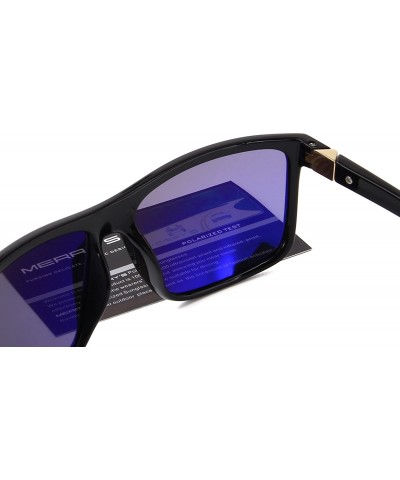Square Men Polarized Sunglasses Male Women Outdoor Fishing Sun glasses - Black - CJ189UTC50O $11.45