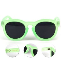 Round Designer Classic Round Circle polarized Sunglasses Men Women Glasses lsp4202 - Green - CM120YRCULH $32.14