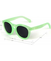Round Designer Classic Round Circle polarized Sunglasses Men Women Glasses lsp4202 - Green - CM120YRCULH $32.14