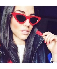 Aviator 2019 New Fashion Sexy Ladies Cat Eye Sunglasses Women Brand Black Clear Blue - Black Clear Purple - CO18XE05I5Y $11.80