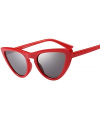Aviator 2019 New Fashion Sexy Ladies Cat Eye Sunglasses Women Brand Black Clear Blue - Black Clear Purple - CO18XE05I5Y $11.80