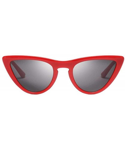 Aviator 2019 New Fashion Sexy Ladies Cat Eye Sunglasses Women Brand Black Clear Blue - Black Clear Purple - CO18XE05I5Y $11.80