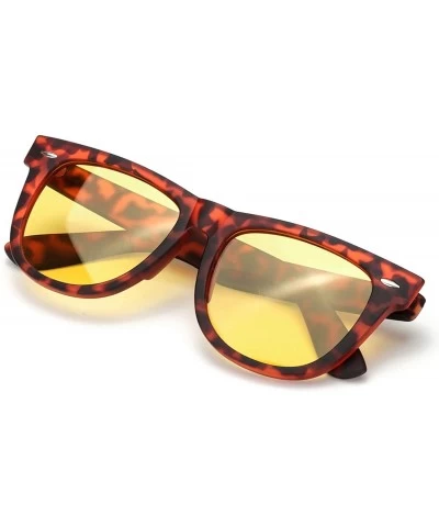 Oversized Unisex Polarized Night-Vision Glasses for Driving - Reduce Fatigue UV Protection - C618AONM9ZT $26.99