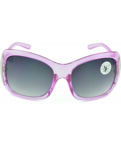 Oval Women's Celebrity Style Sunglasses - Oversized Retro Style - Pink-ii - CP12DFL9DRN $18.16
