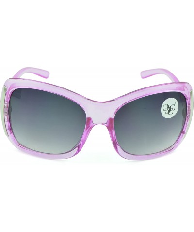 Oval Women's Celebrity Style Sunglasses - Oversized Retro Style - Pink-ii - CP12DFL9DRN $11.62