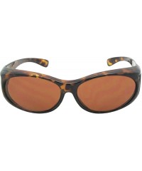 Wrap Small Non Polarized Sunglasses Over Glasses F3 - Tortoise -Non Polarized Amber Lenses - CN18ECSZADU $14.95
