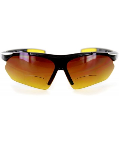 Wrap Daredevil Fashion Bifocal Sunglasses w/Wrap-Around Sports Design and Anti-Glare Coating for Active Men - CG11BSNBQ8F $8.83