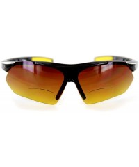 Wrap Daredevil Fashion Bifocal Sunglasses w/Wrap-Around Sports Design and Anti-Glare Coating for Active Men - CG11BSNBQ8F $8.83