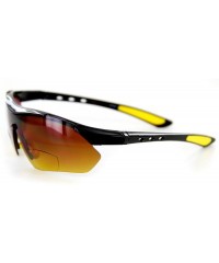 Wrap Daredevil Fashion Bifocal Sunglasses w/Wrap-Around Sports Design and Anti-Glare Coating for Active Men - CG11BSNBQ8F $8.83