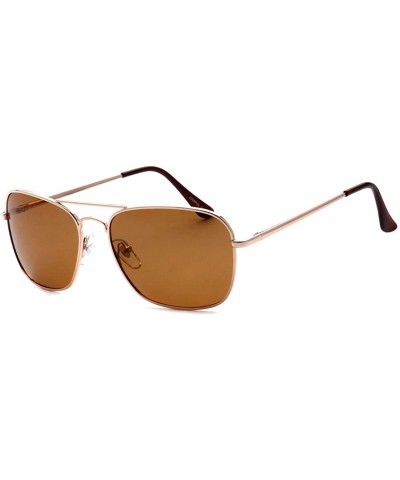 Square Classy Rectangular Metal Wire Aviator Sunglasses - CJ17YQ78YCN $11.41
