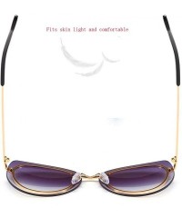 Aviator Fashion sunglasses- women's men's cat eye sunglasses frameless sunglasses - D - CY18RNU4S6G $30.76