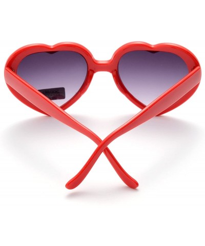 Goggle 10 Pack Heart Shaped Sunglasses for Women Party Favors Eyewear Multiple Choice - Red - CJ18EOR8WG9 $13.90