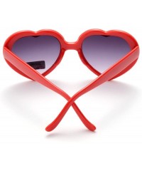 Goggle 10 Pack Heart Shaped Sunglasses for Women Party Favors Eyewear Multiple Choice - Red - CJ18EOR8WG9 $13.90