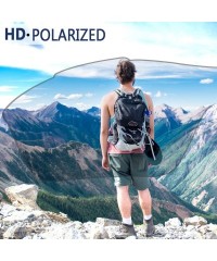 Sport Sports Polarized Sunglasses for Men - Mens Sports Glasses Metal Frame Driving sunglasses 2266 - Orange - C418HXIEOC2 $4...