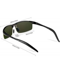 Sport Sports Polarized Sunglasses for Men - Mens Sports Glasses Metal Frame Driving sunglasses 2266 - Orange - C418HXIEOC2 $4...
