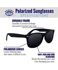 Oversized Polarized Sunglasses for Men and Women - Glare-Free - 100 Percent Uv Blocking - C61297M3IQL $26.25