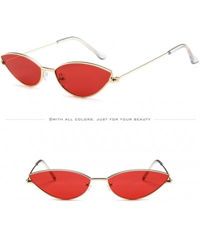 Oval Eyeglass Mens Womens Small Frame Cat Eye Oval Retro Vintage Sunglasses Eyeglasses(A) - CS195WK2MWK $9.13