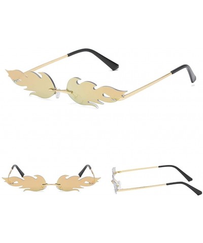 Oval Fashion Man Women Irregular Shape Sunglasses Glasses Vintage Retro Style - E - CB18TS2W8Y3 $7.25