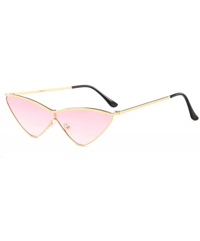 Cat Eye Triangle Cat Eye Sunglasses Wild Fashion Transparent Gradient Ocean Piece Sunglasses - CY18X5LSQ40 $77.41