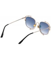 Aviator Classic fashion retro aviator sunglasses - ladies new UV protection small box sunglasses - G - C618SHXZQWU $48.57