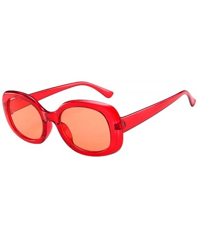Aviator New Women Vintage Retro Oval Shape Shade Glasses Unisex Fashion Sunglasses Eyewear - B - CA18TMAAM9H $16.89