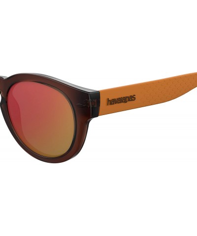 Round Trancoso Round Sunglasses - Brwnochre - CM185TY4736 $27.93