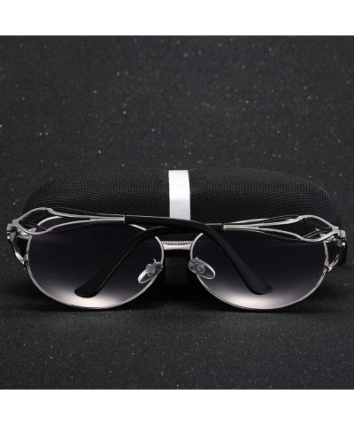 Butterfly Butterfly Sunglasses Polarized Diamond Sunglasses Women Driving Coating Sunglasses - Golden Tea - CX18U479D39 $50.21