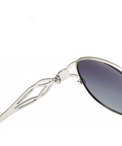 Butterfly Butterfly Sunglasses Polarized Diamond Sunglasses Women Driving Coating Sunglasses - Golden Tea - CX18U479D39 $52.96
