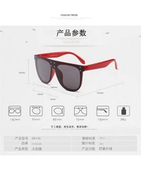 Shield 2019 Brand Designer Sunglasses Women Luxury Big Frame Oversized Women SunGlasses - Red Leg - CX18NG0IE5U $9.08