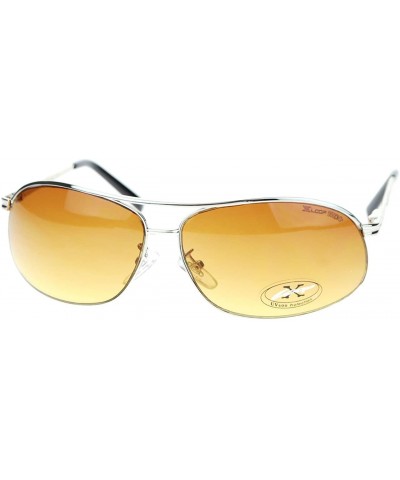 Rectangular HD(High Definition) Lens Sunglasses Narrow Spring Hinge Frame - Silver - CC11TRQ9CV3 $18.47