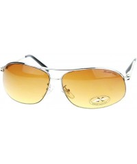 Rectangular HD(High Definition) Lens Sunglasses Narrow Spring Hinge Frame - Silver - CC11TRQ9CV3 $8.13