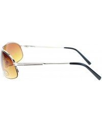 Rectangular HD(High Definition) Lens Sunglasses Narrow Spring Hinge Frame - Silver - CC11TRQ9CV3 $8.13