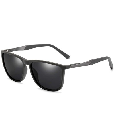 Semi-rimless Unisex Polarized Sunglasses Vintage Nylon Frame Sun Glasses For Men Women CHQJ018 - Grey - CQ18Y0ADOXR $32.07