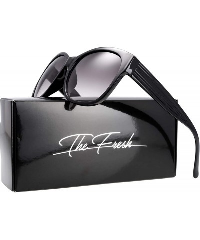 Cat Eye Retro Vintage Cat Eye Butterfly Sunglasses for Women Classic Style - Exquisite Packaging - 01-black - CR18YM5TDYQ $8.44