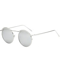 Oversized Unisex Stylish Round Shades Acetate Frame Sunglasses Mens Womens Polarized UV Protection Driving Travel Eyewear - C...