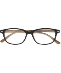 Oval Multi-Color men women Spring Hinges Wooden Frame Reading Glasses +1.00 ~ +4.00 - Log Color - CG18HCZDH9K $10.57