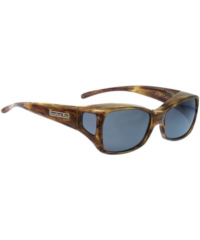 Wrap Jonathan Paul Dahlia Medium Polarized Over Sunglasses - Tiger-eye - C111L41ZOOX $99.21