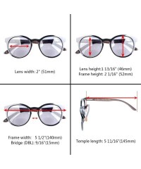 Round Womens Spring Hinges Wood Temples Bifocal Rectangular Polarized Sunglasses - Black - CI180N74KOE $22.11