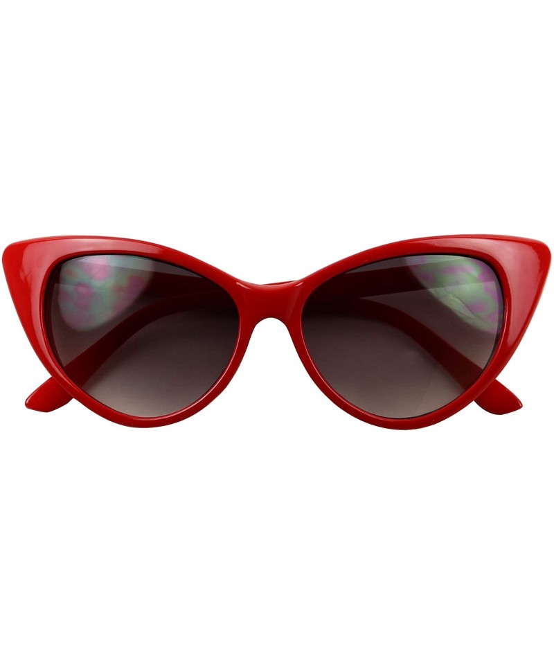 Buy Spiky Red Frame Black Lens Wayfarer UV Protection Sunglass Online