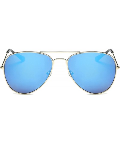 Aviator Oversize Teardrop Aviator Sunglasses for Men/Women 3026-GD1-BLC2/GD1-BUC2 - CG198MQQ2AN $10.76