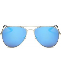 Aviator Oversize Teardrop Aviator Sunglasses for Men/Women 3026-GD1-BLC2/GD1-BUC2 - CG198MQQ2AN $10.76