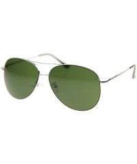 Aviator Retro Classic Fashion Aviator Sunglasses Model NG9111 - Silver - C2184NX2484 $9.41