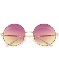 Round RETRO LENNON INSPIRED ROUND MULTI COLOR LENS - Purple & Light Brown - CA18W7SUZZU $11.23