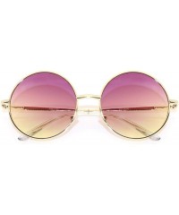 Round RETRO LENNON INSPIRED ROUND MULTI COLOR LENS - Purple & Light Brown - CA18W7SUZZU $11.23