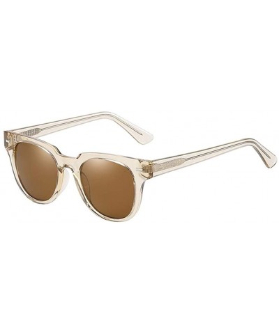 Square Women Men Square Sunglasses Fashion Sun glasses For Male Driving Female Eyewear - C3brown - CS199L89CCM $27.95
