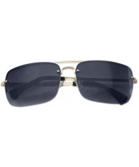 Aviator Gradient Readers Strength Sunglasses Gunmetal - Gold Frame - Black Gradient - CW18U3666TQ $14.06