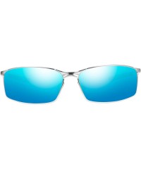 Aviator Polarized Aviator Sunglasses UV 400 Protection Unisex Sun Glasses for Men Women - Classic - Blue - CJ18TRN63LY $20.75