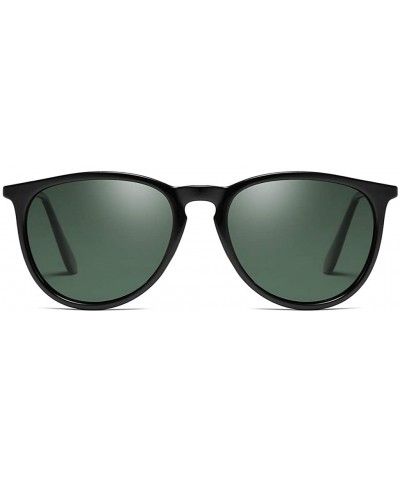 Round Sunglasses Unisex Polarized 100% UV Blocking Fishing and Outdoor Driving Glasses Round Fraframe Retro - C818W3C754N $44.50