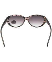 Cat Eye Fashion Cat Eye Full Reading Lens Sunglasses R99 - Rose Tortoise Gray Lenses - C318G2HHHAS $11.88