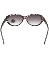 Cat Eye Fashion Cat Eye Full Reading Lens Sunglasses R99 - Rose Tortoise Gray Lenses - C318G2HHHAS $11.88